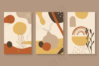 抽象手绘形状封面