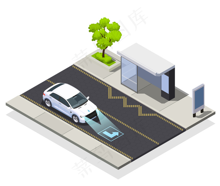 智能城市技术等距图eps,ai矢量模版下载
