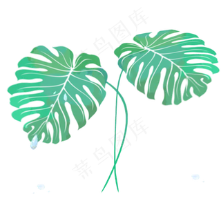 白露二十四节气树叶装饰免抠 白露二十四节气树叶装饰免抠