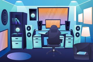 详细游戏室插图