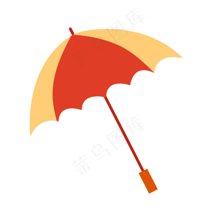 彩色雨伞(2000*2000px 300 dpi )ai矢量模版下载