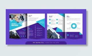 创意企业商业手册模板。公司业务宣传单,DM传单模板。