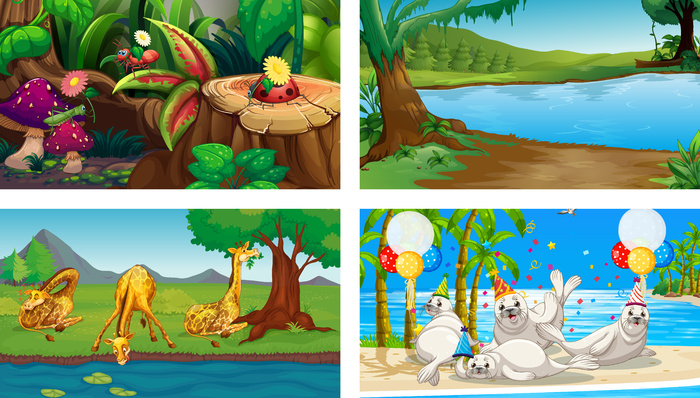 四种不同性质的横向场景