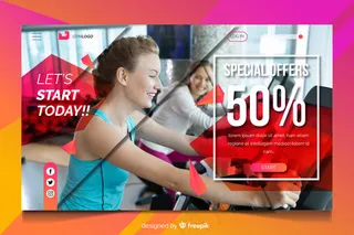 今天开始健身房促销登录页