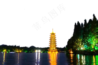 桂林日月双塔之金塔月亮