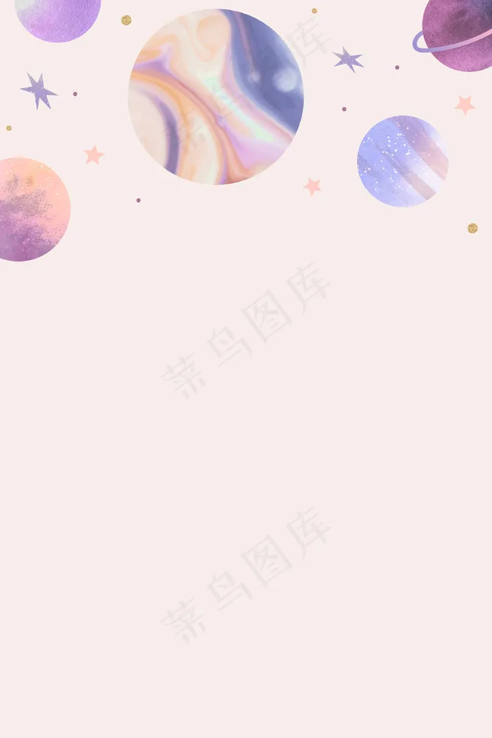 彩色银河水彩涂鸦柔和的背景eps,ai矢量模版下载
