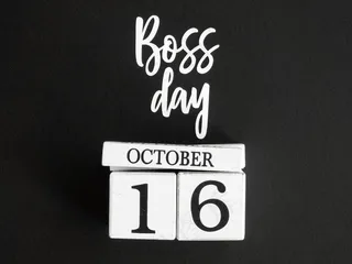 带老板日标志的日历