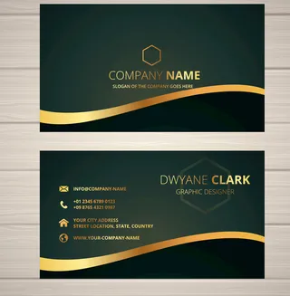 大气时尚创意名片设计模板