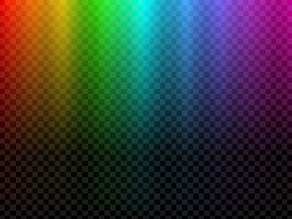 彩虹发光。北极光效应