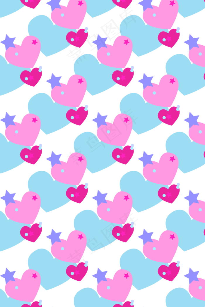 情人节爱心底纹(2000X2000(DPI:300))ai矢量模版下载