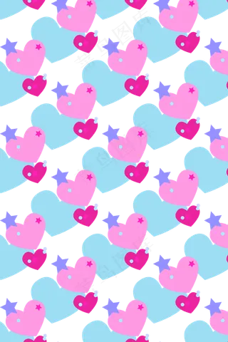 情人节爱心底纹