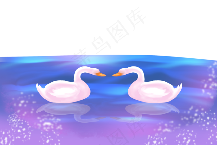 唯美星光0戏水鸳鸯(3000X2000(DPI:300))psd模版下载