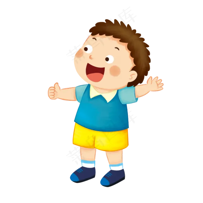 可爱小男孩(2000X2000(DPI:300))psd模版下载