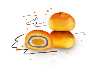 中秋节小吃蛋黄酥