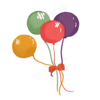 情人节气球装饰元素