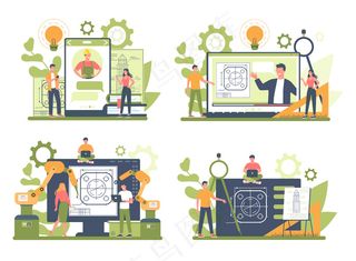 不同设备概念集上的工程在线服务或平台