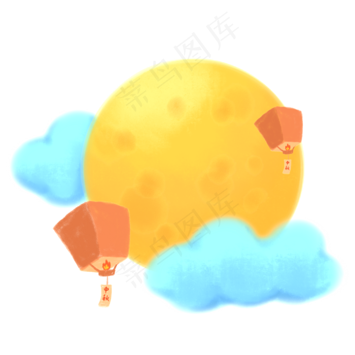 中秋节圆月亮(2000X2000(DPI:300))psd模版下载