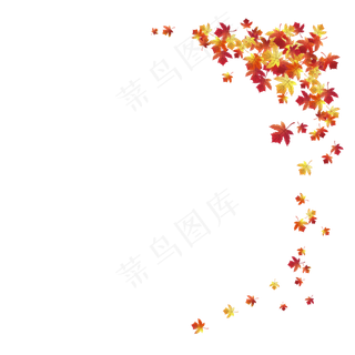 矢量秋天落叶 枫叶