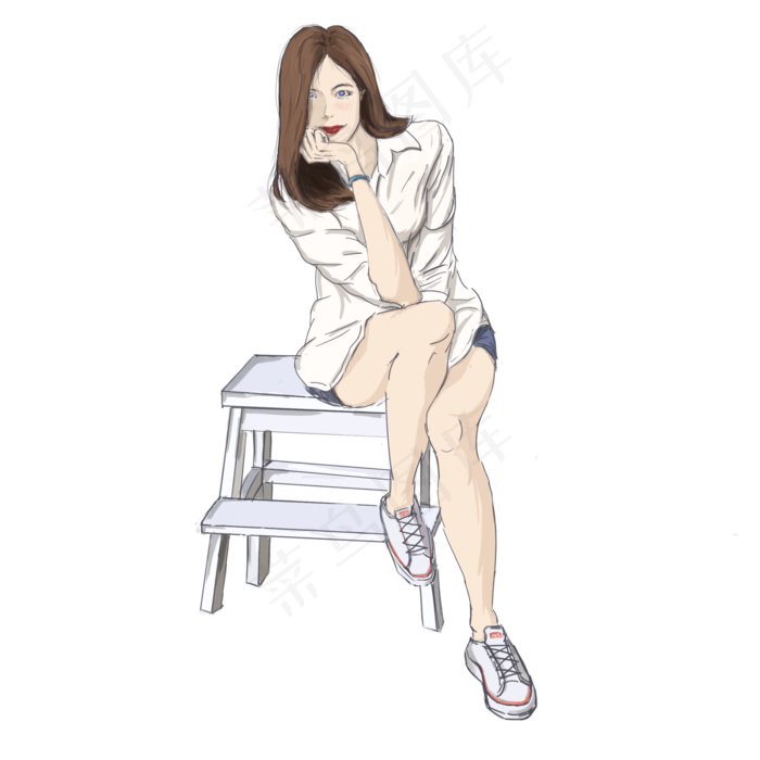 双十一手绘清纯小清新电商促销模(2000X2000(DPI:300))psd模版下载