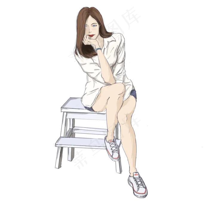 双十一手绘清纯小清新电商促销模(2000X2000(DPI:300))psd模版下载