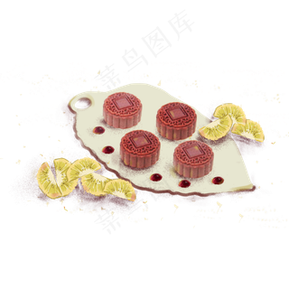 中秋月饼元素设计