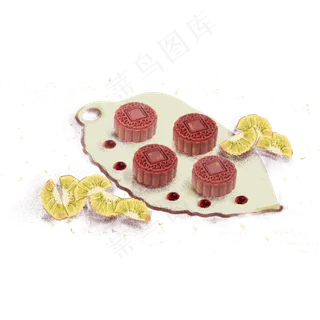 中秋月饼元素设计