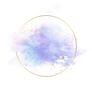 豪华粉彩蓝金相框