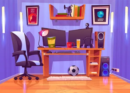 卡通游戏室插图