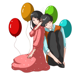 七夕气球人物
