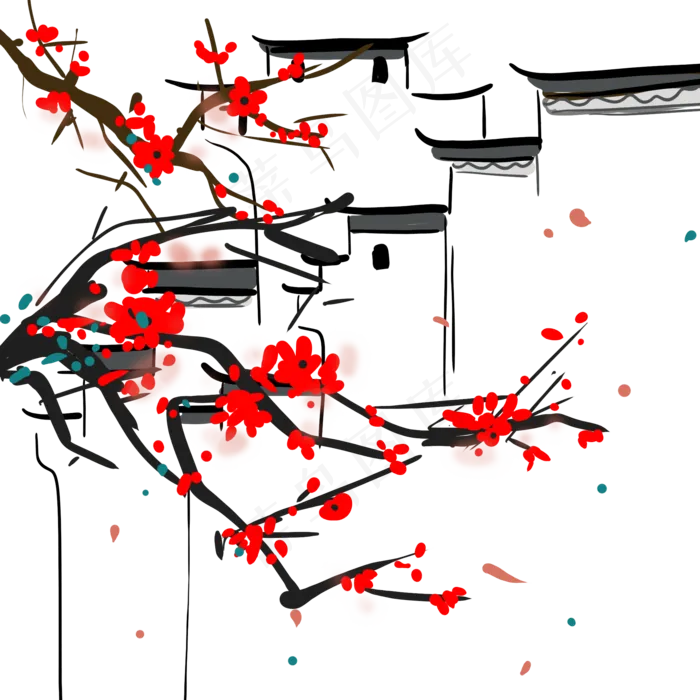 中式文艺素材(2000X2000(DPI:300))psd模版下载