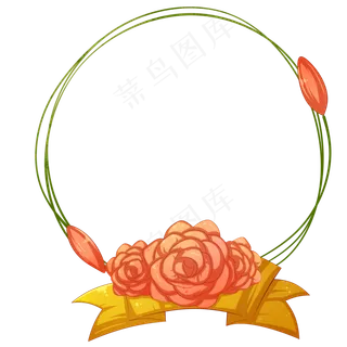 圆形教师节边框