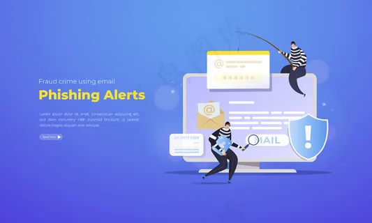 电子邮件钓鱼警报演示概念