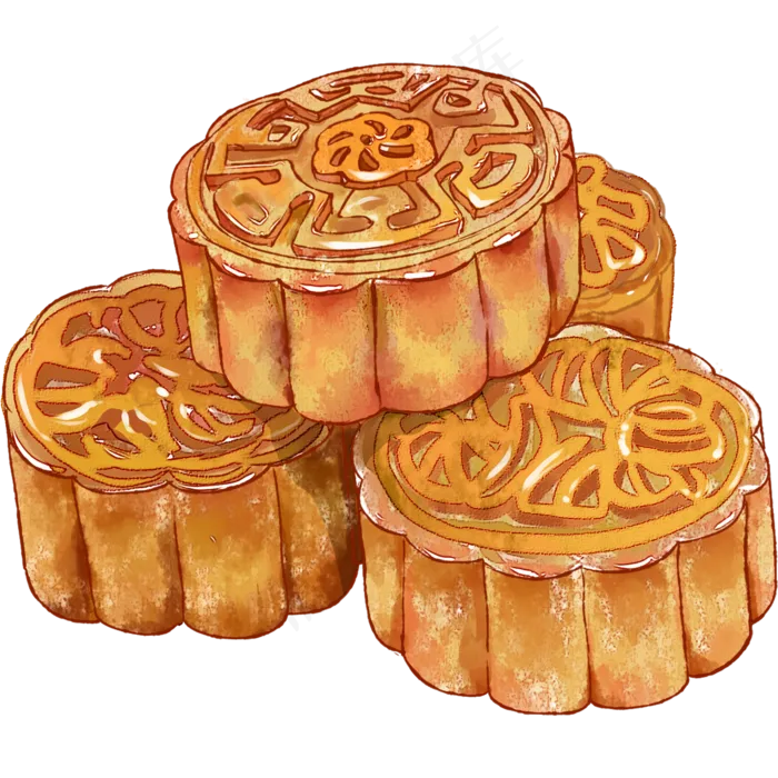 中秋节月饼(2000X2000(DPI:300))psd模版下载