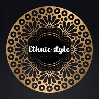 深色背景配花曼陀罗