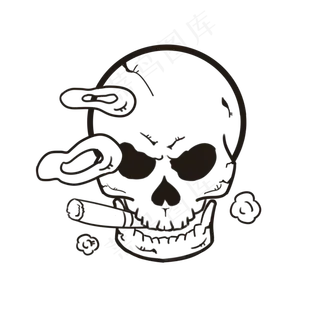  鬼节万圣节人体骷髅