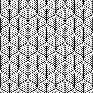 图案设计几何无缝日式背景黑白