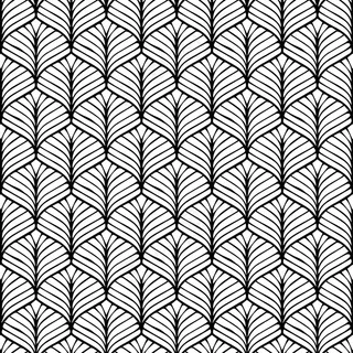 图案设计几何无缝日式背景黑白