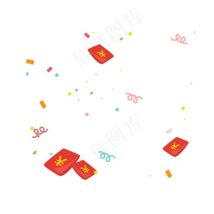 红包漂浮素材(2000X2000(DPI:300))psd模版下载