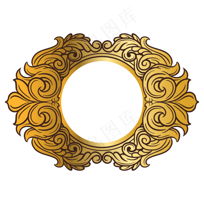 金色标题框(2800X2000(DPI:299))ai矢量模版下载