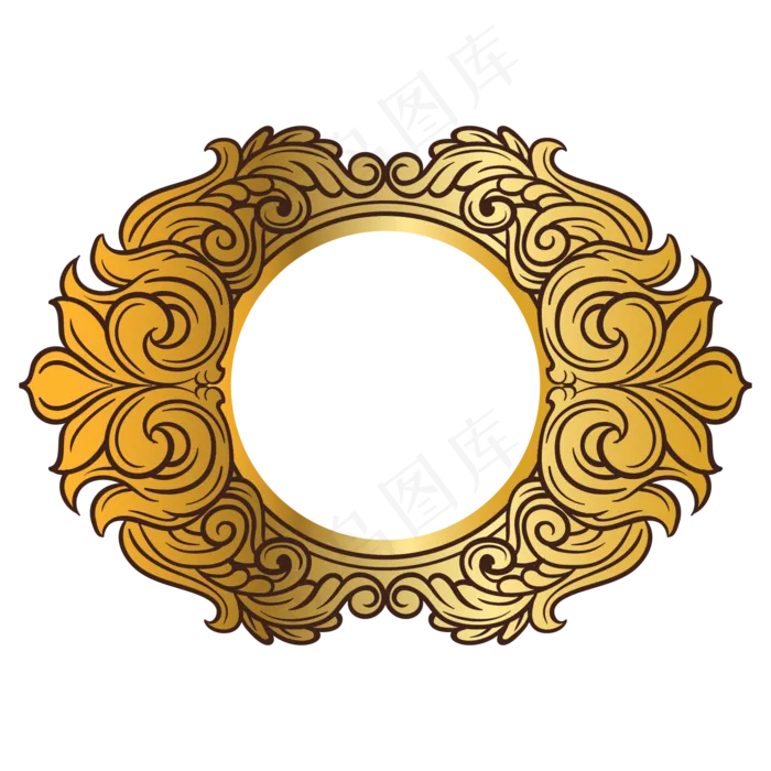 金色标题框(2800X2000(DPI:299))ai矢量模版下载