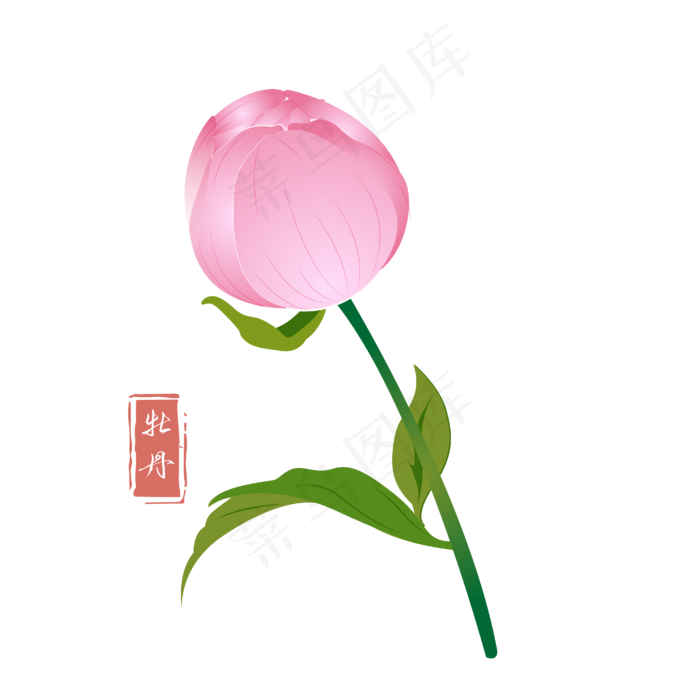 粉色的花朵(4167*4167px 300 dpi )ai矢量模版下载