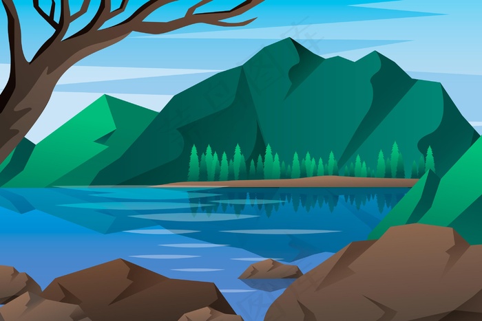 自然景观-视频会议背景