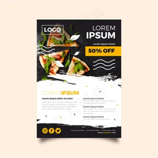 餐厅海报模板
