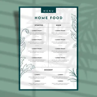餐厅菜单概述