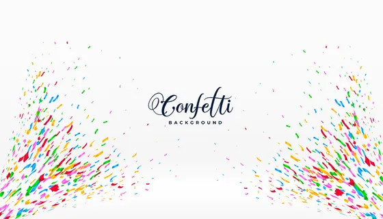 爆裂的五彩纸屑庆祝横幅banner