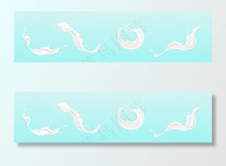 香草牛奶或白色油漆飞溅的插图集