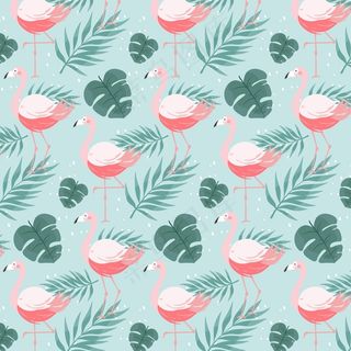 火烈鸟图案概念