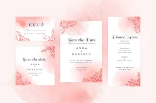 陶土婚礼文具系列