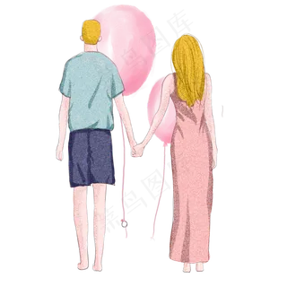 情侣七夕情人节商用元素