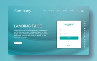 带有抽象的登录页